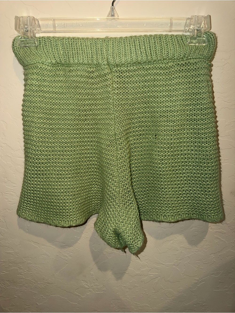 Princess Polly Green Knit  Shorts Women’s S/M High Rise Elastic Pull On